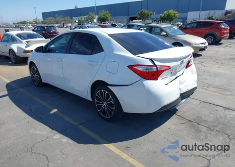 2016 Toyota Corolla S Plus from USA, damaged, VIN 5YFBURHE5GP557441